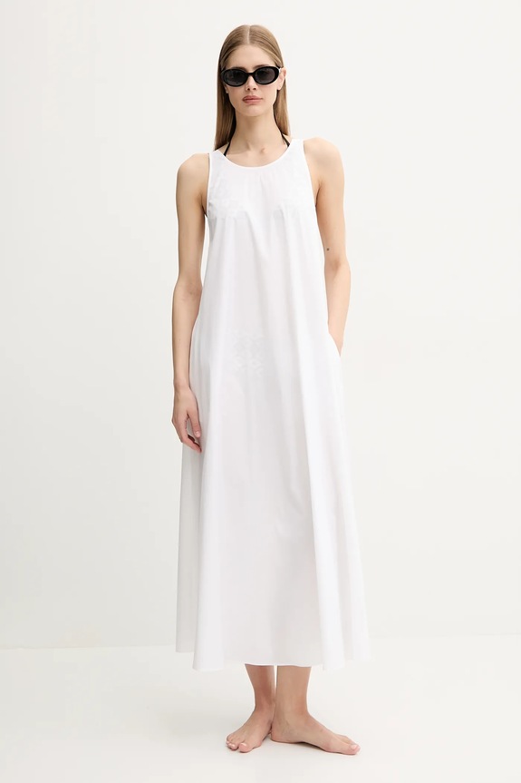 Plážové šaty Max Mara Beachwear 2516221019600 biela SS25