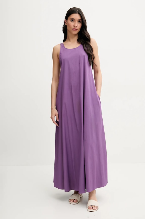 Obleka za na plažo Max Mara Beachwear vijolična 2516221019600