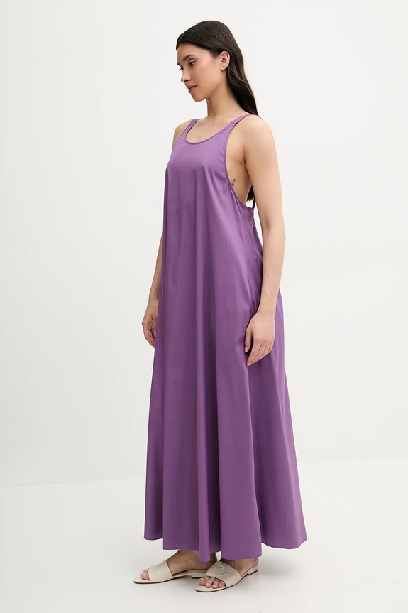 Obleka za na plažo Max Mara Beachwear 2516221019600 vijolična SS25