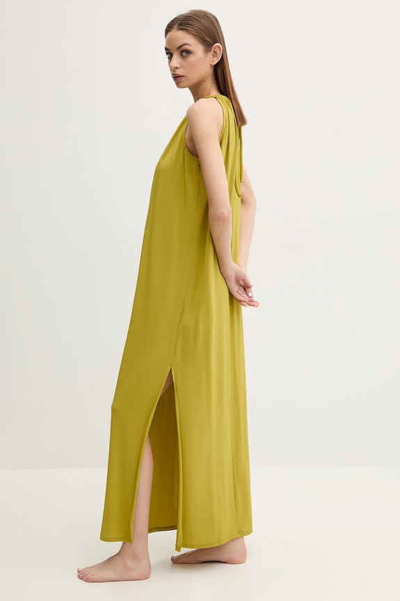 Obleka za na plažo Max Mara Beachwear 2516621029600 zelena SS25