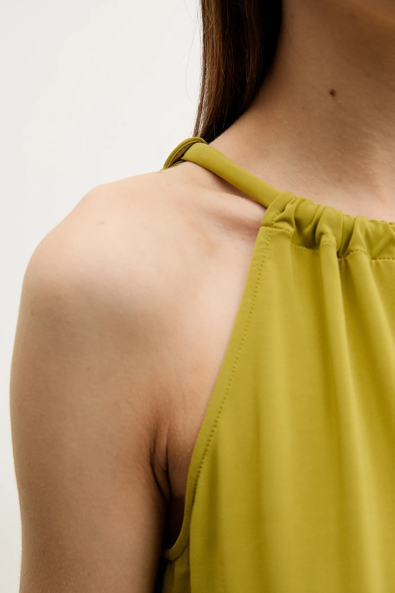 Obleka za na plažo Max Mara Beachwear 2516621029600 zelena