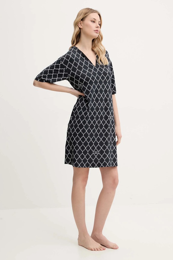 Plážové šaty Max Mara Beachwear 2516621079600 tmavomodrá SS25