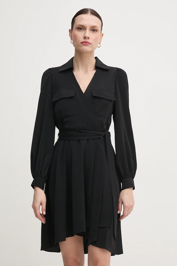 Dkny ruha galléros fekete DD3K7484