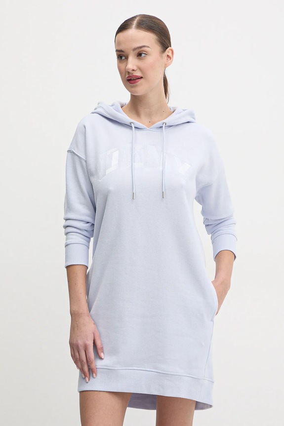 Šaty Dkny mini modrá DP5D4885