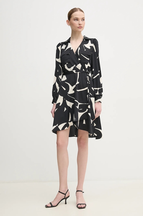 Dkny sukienka DD4KS484 czarny SS25