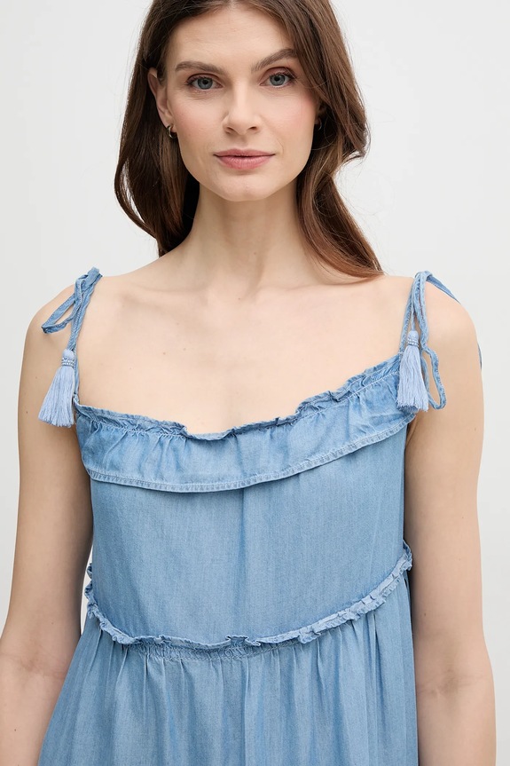 Φόρεμα Pepe Jeans ETTY μπλε PL953663
