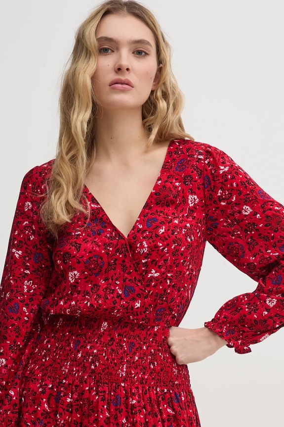 Obleka Pepe Jeans CECILE rdeča PL953669