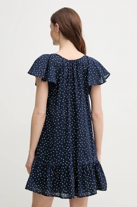 Îmbrăcăminte Pepe Jeans rochie din bumbac DAFNE PL953709 bleumarin