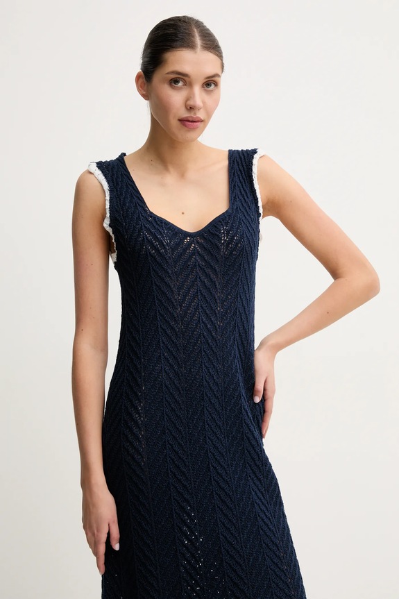 Šaty Pepe Jeans OLLIE DRESS tmavomodrá PL953717