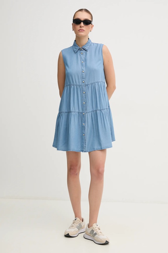 Obleka Pepe Jeans ARYA PL953719PG9 modra SS25