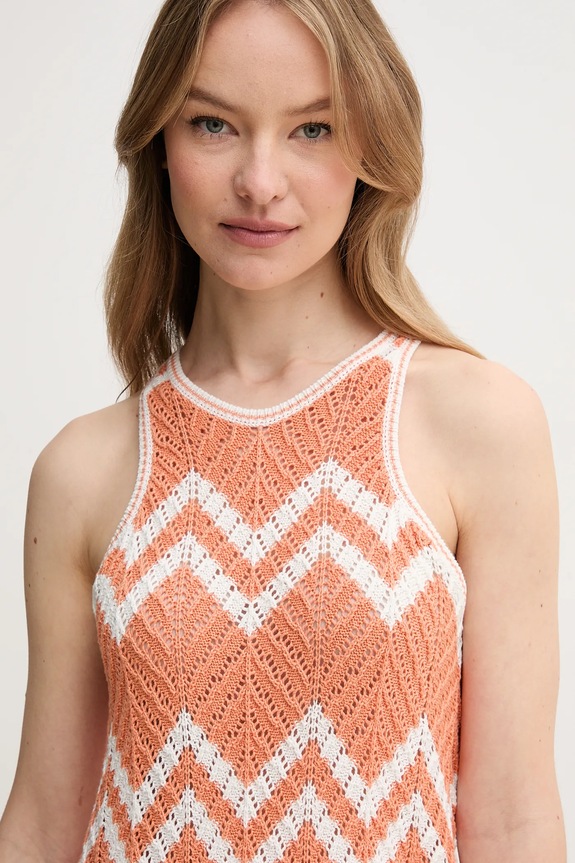 Pepe Jeans ruha ORIANA DRESS narancssárga PL953728