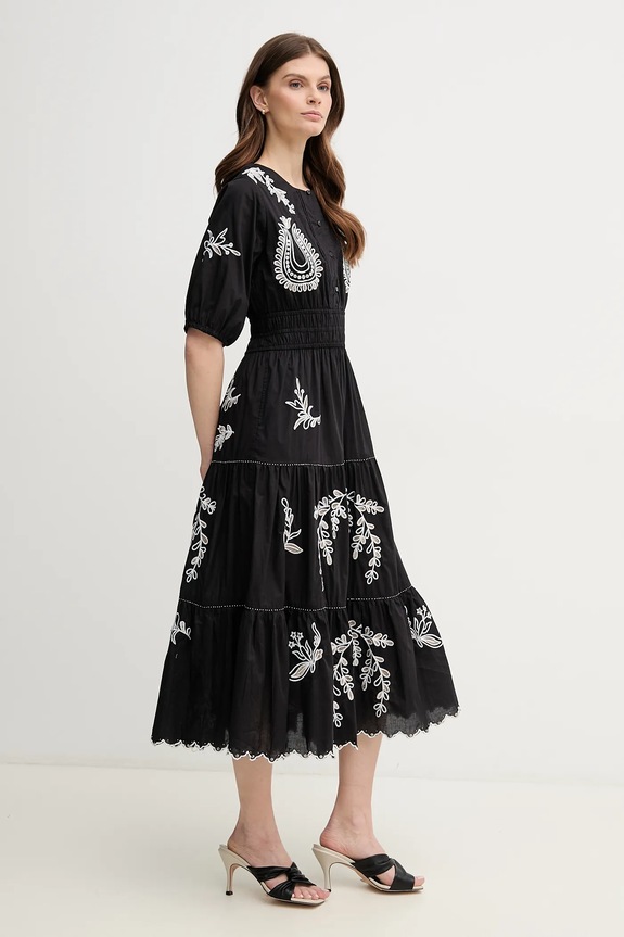 Pamučna haljina Pepe Jeans DESTINY DRESS PL953743 crna SS25