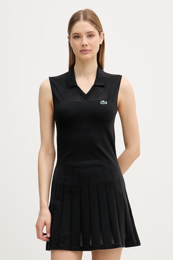 Lacoste sukienka czarny EF0615