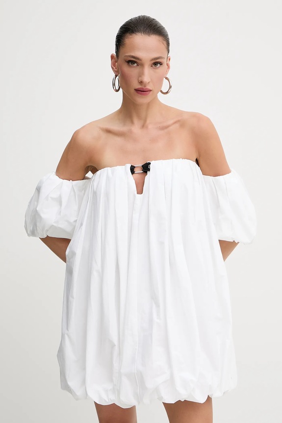 Pinko sukienka bawełniana bawełna biały 105211.A2LD