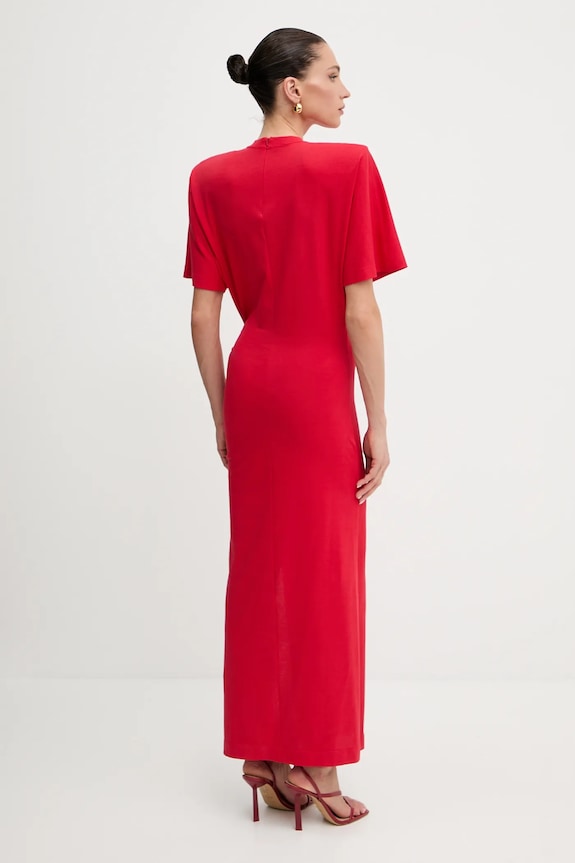 Pinko rochie din bumbac 105219.A2M2 rosu SS25