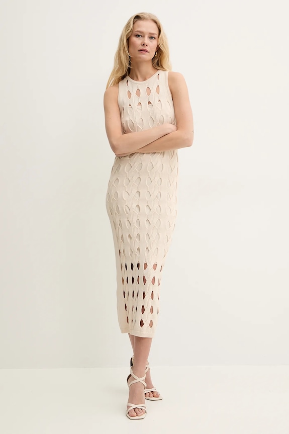 Pinko sukienka casual beżowy 105190.A2LW