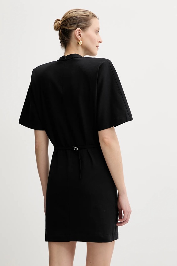 Ρούχα Βαμβακερό φόρεμα Pinko 105220.A2M2 μαύρο