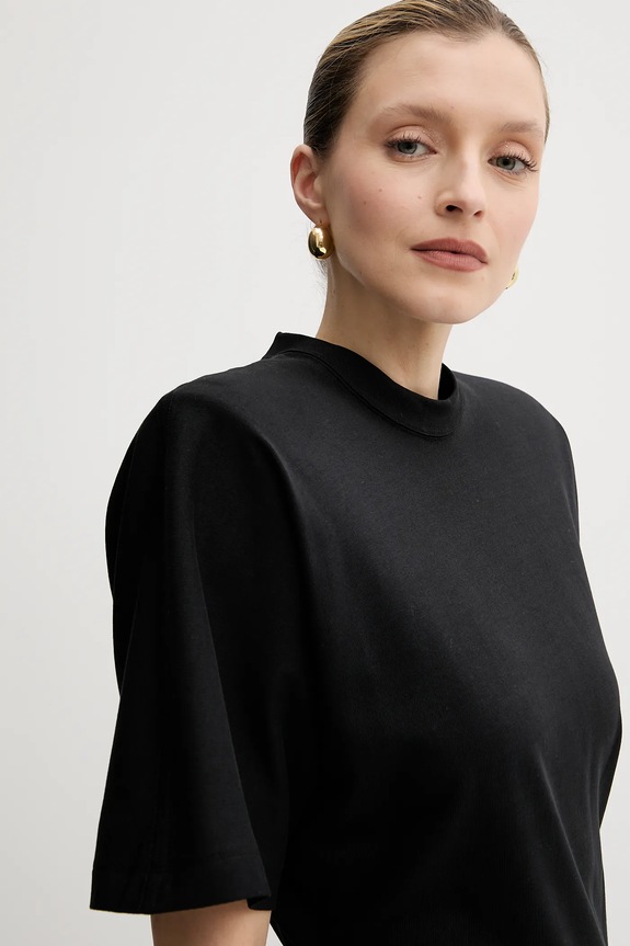 Βαμβακερό φόρεμα Pinko μαύρο 105220.A2M2