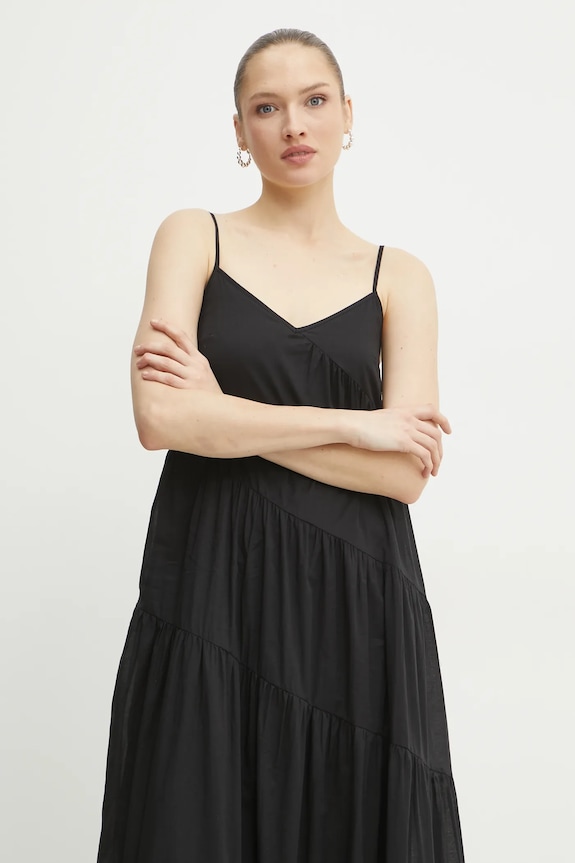 MICHAEL Michael Kors vestito in cotone nero MR582ID4YJ