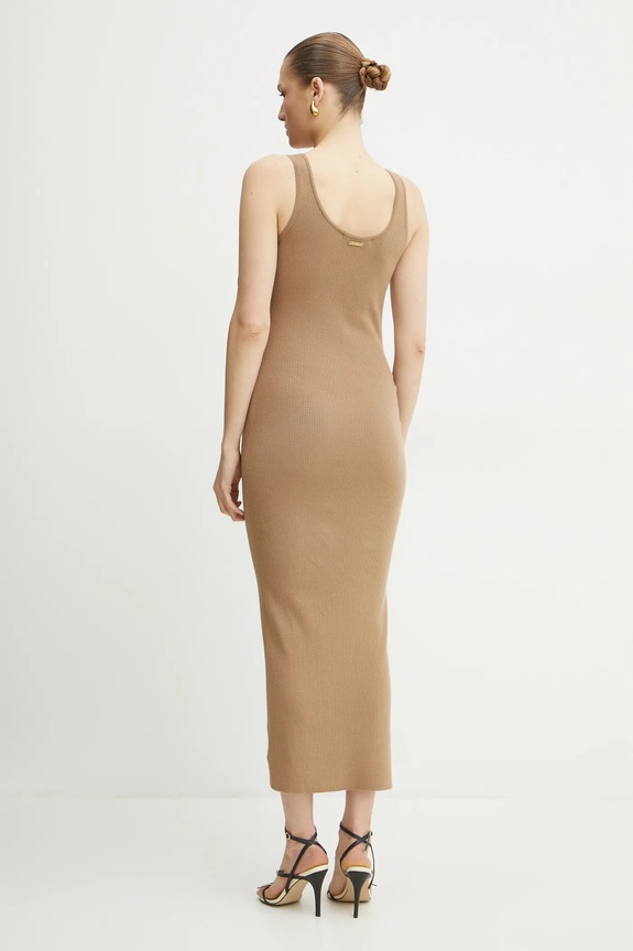 Vunena haljina MICHAEL Michael Kors MR582UH4VR zelena SS25