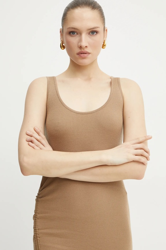 Vunena haljina MICHAEL Michael Kors zelena MR582UH4VR