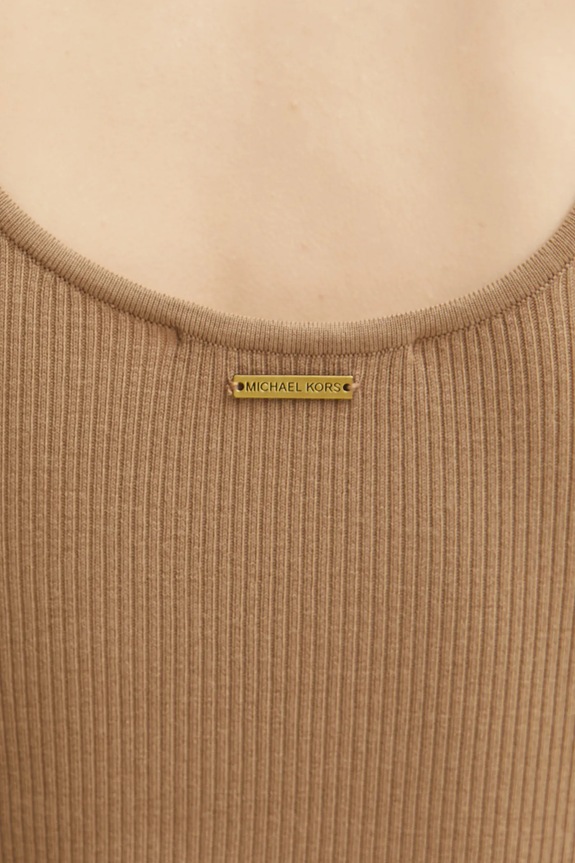 Vunena haljina MICHAEL Michael Kors MR582UH4VR zelena
