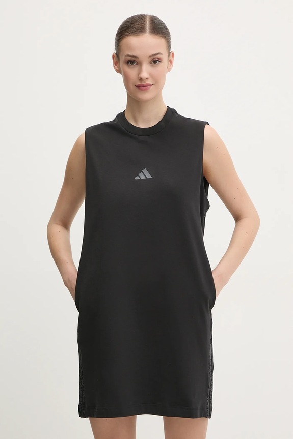 Φόρεμα adidas W AOP Blur casual μαύρο JG6226