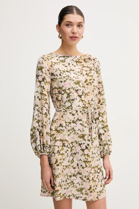 Μεταξωτό φόρεμα Weekend Max Mara casual μπεζ 2515221041600