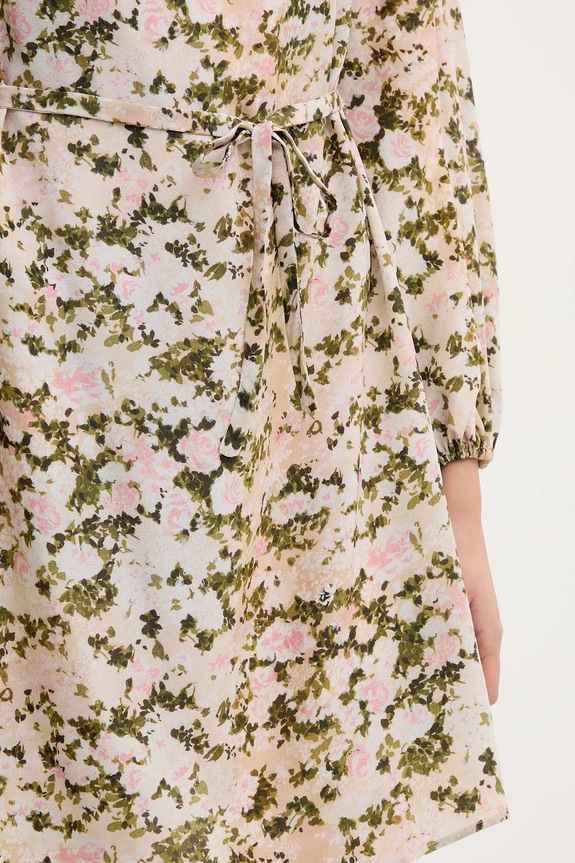 Μεταξωτό φόρεμα Weekend Max Mara 2515221041600 μπεζ