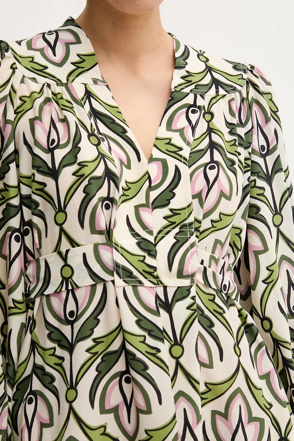 Μεταξωτό φόρεμα Weekend Max Mara 2515221061600 μπεζ