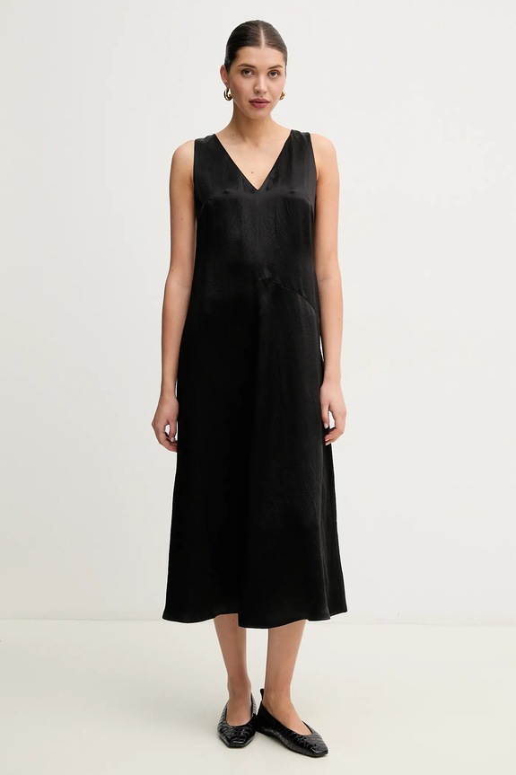 Haljina Weekend Max Mara bez uzorka crna 2515221081600