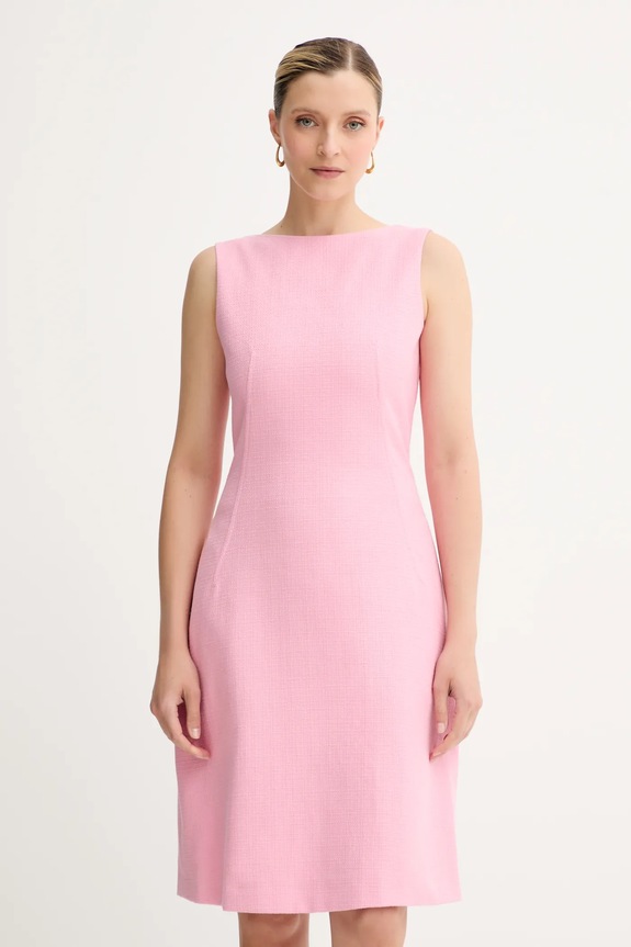 Weekend Max Mara sukienka bawełniana bawełna różowy 2515221016600
