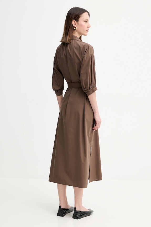 Oblečení Bavlněné šaty Weekend Max Mara 2515221042600 hnědá