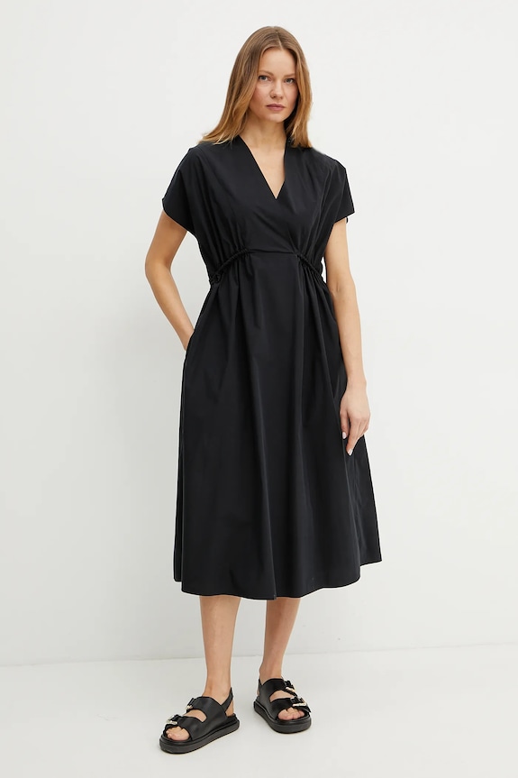 Bavlnené šaty Weekend Max Mara bavlna čierna 2515221052600