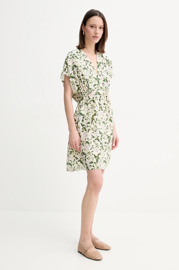 Weekend Max Mara rochie de mătase 2515221062600 bej SS25
