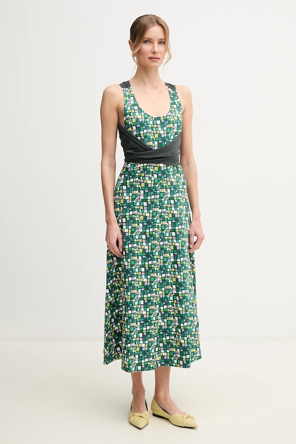 Bavlnené šaty Weekend Max Mara bavlna zelená 2515621016600