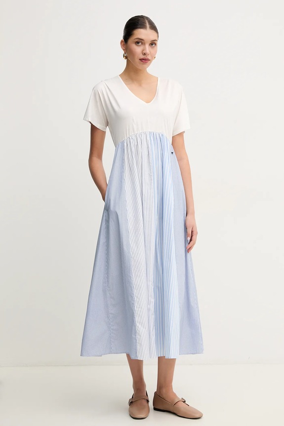 Φόρεμα Weekend Max Mara εμπριμέ λευκό 2515621082600