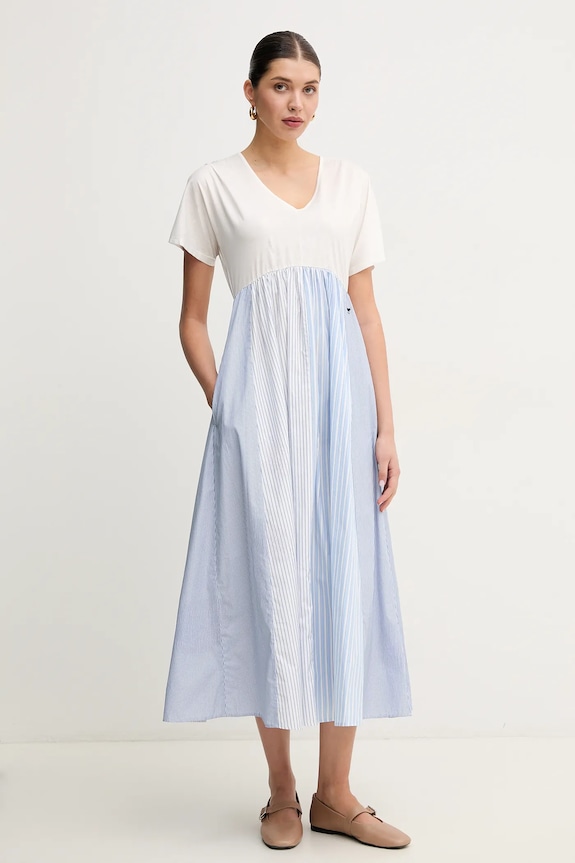 Φόρεμα Weekend Max Mara εμπριμέ λευκό 2515621082600