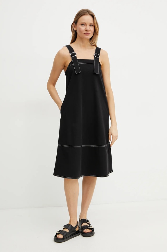 Max Mara Leisure ruha vállas fekete 2516621018600
