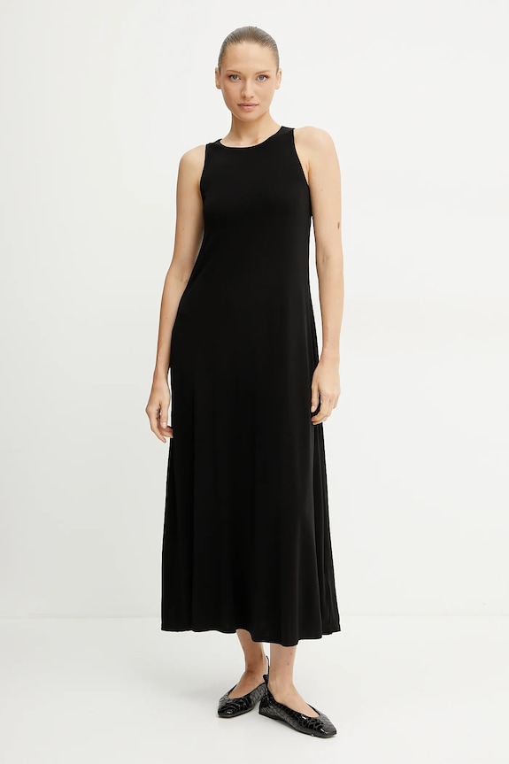Šaty MM by Max Mara viskóza čierna 2516621078600