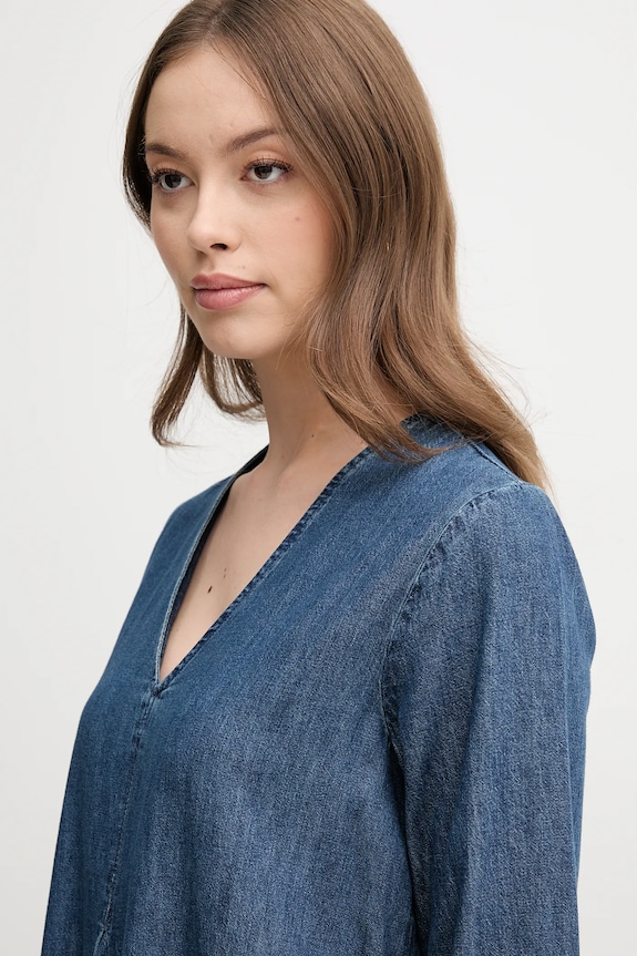 United Colors of Benetton vestito in cotone blu navy 4RZKDV0AY