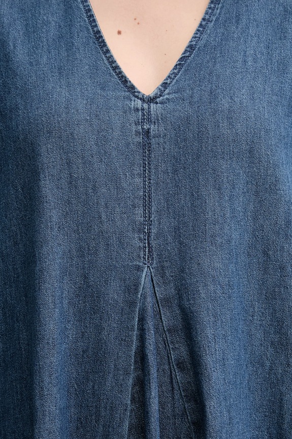 United Colors of Benetton vestito in cotone 4RZKDV0AY blu navy