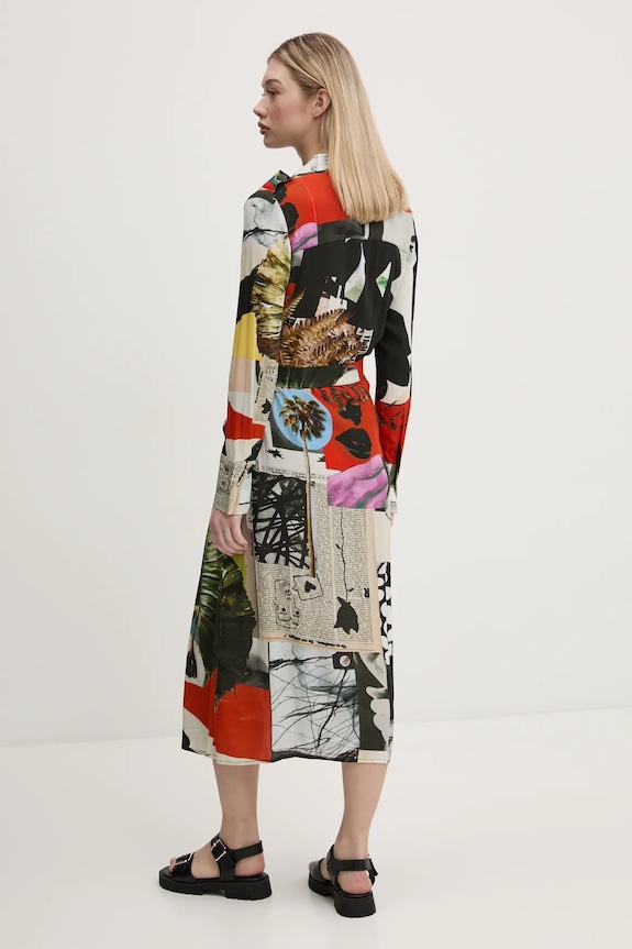 Abbigliamento Desigual vestito COLLAGE LACROI 25SWVW45 nero