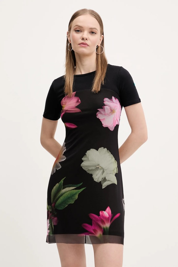 Desigual ruha HAMBURGO rövid fekete 25SWVK14