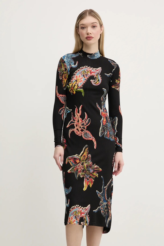 Сукня Desigual MELTED PAISLEYS_LACROI візерунок чорний 25SWVK31