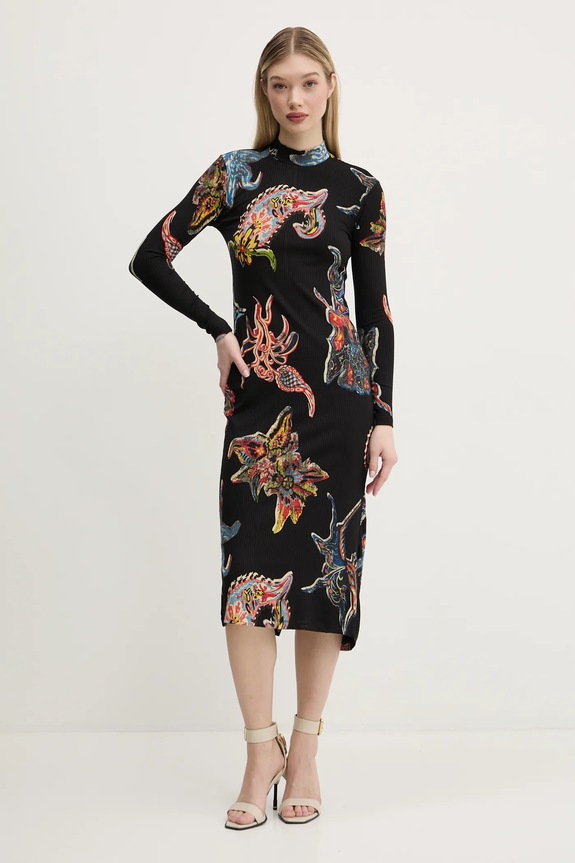 Сукня Desigual MELTED PAISLEYS_LACROI 25SWVK31 чорний SS25