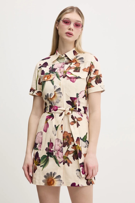 Desigual rochie MONICAWHITE fixat bej 25SWVW13