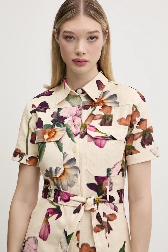Desigual rochie MONICAWHITE 25SWVW13 bej