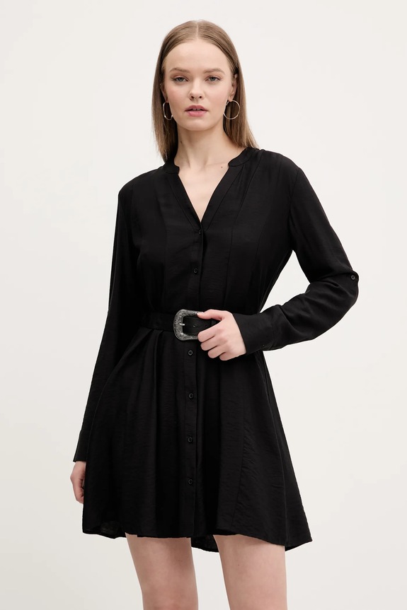 Φόρεμα Desigual PARIS μακρύ μαύρο 25SWVW32