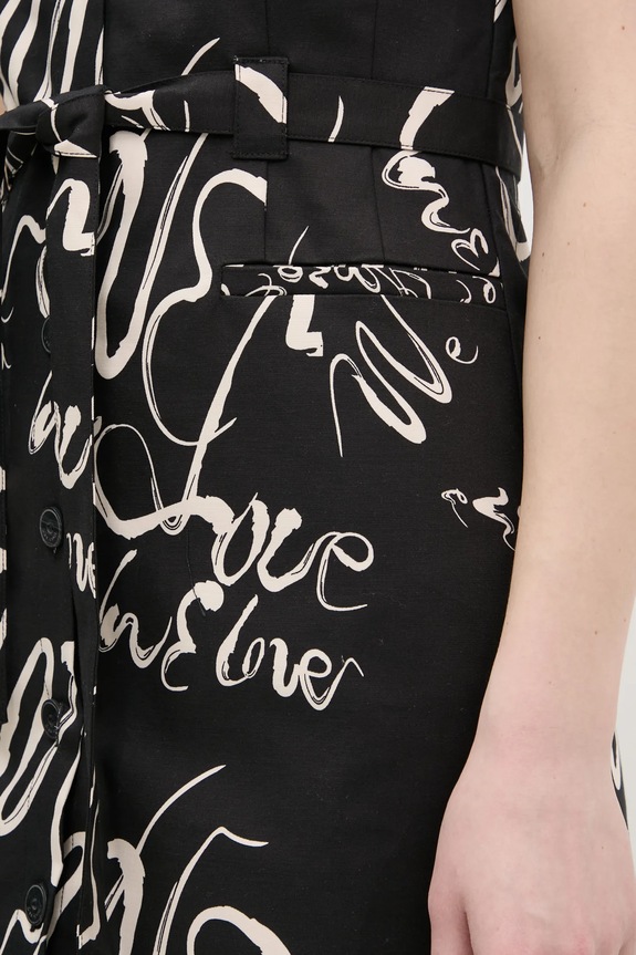 Φόρεμα Desigual RODAS 25SWVW38 μαύρο